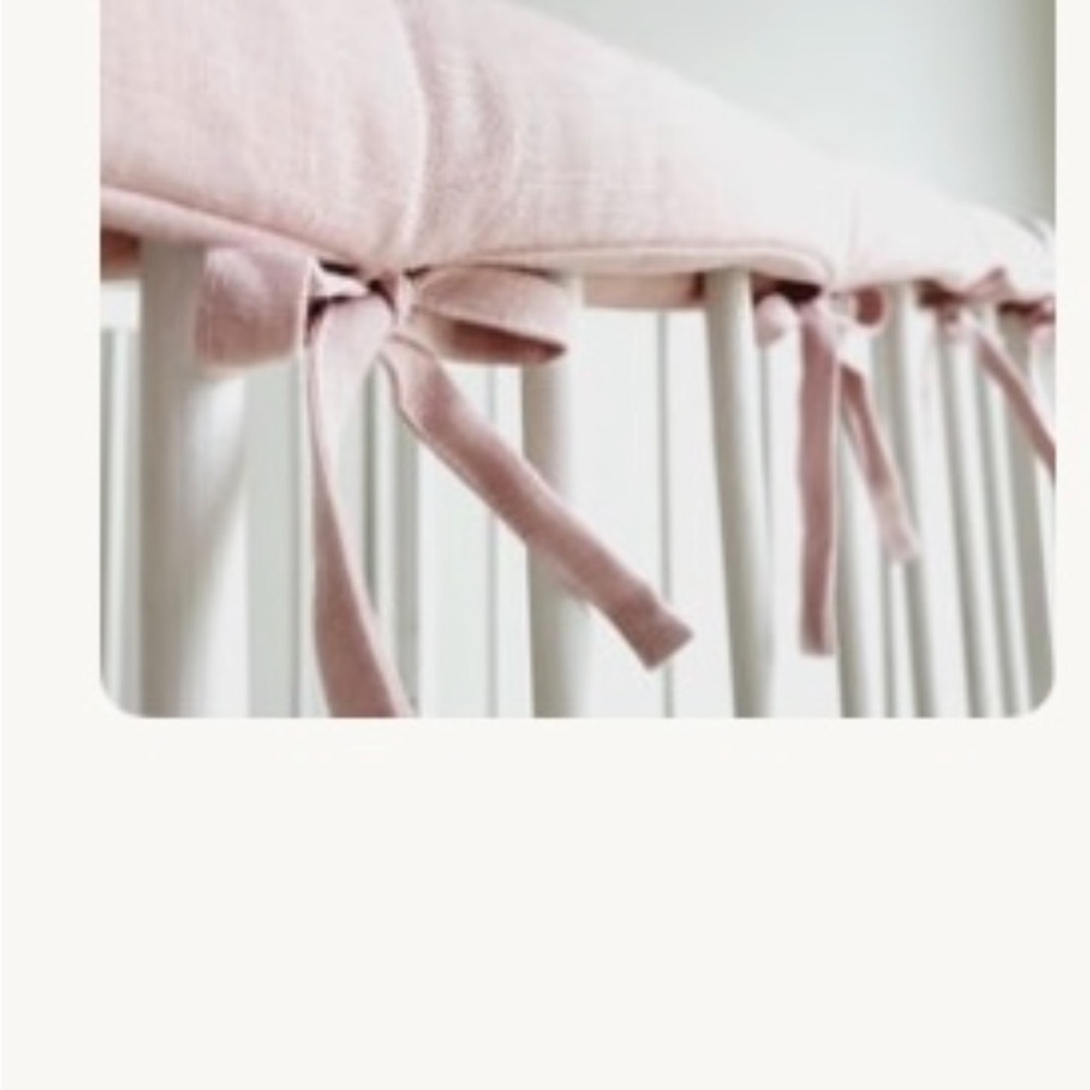 Brand new - handmade -Crib rail / teething guard cover - For 23.6” x 47.3” crib.